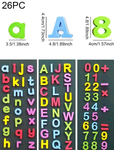 26pc magnetic set (Alphabet and Numbers)
