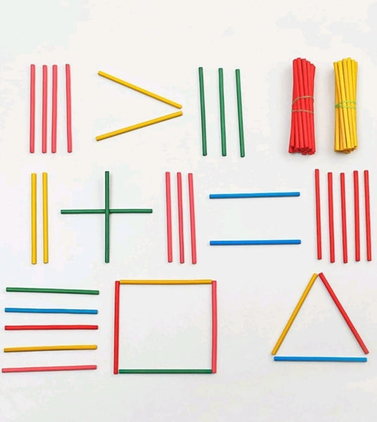 100pc wooden counting sticks