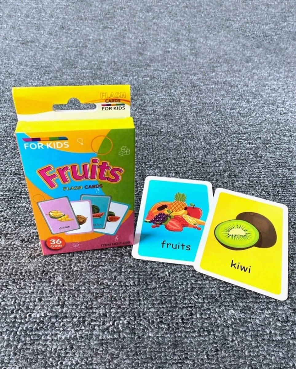 36pc educational flashcards (Fruit) – Wright Learning